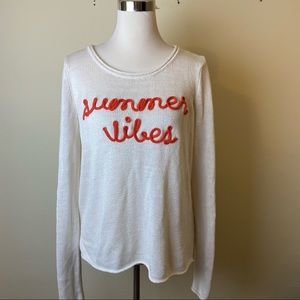 Marled Summer Vibes Knit Sweater Women’a Size Large